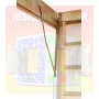 Лестница складная Термо LTK (Fakro) 60x120/280